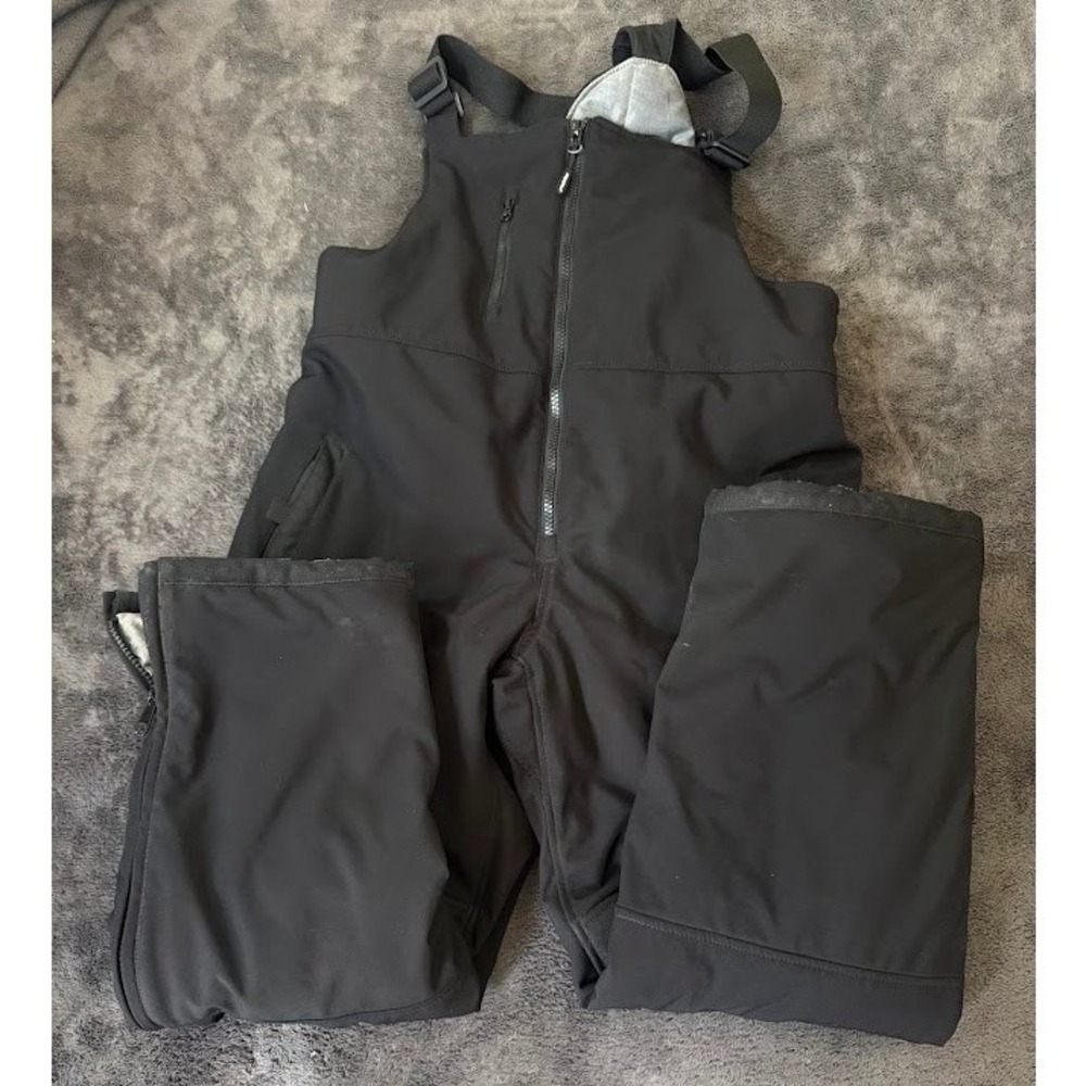 RefrigiWear 0495R Softshell Insulated Bib Overalls Black L Men's Snow Work 40X30